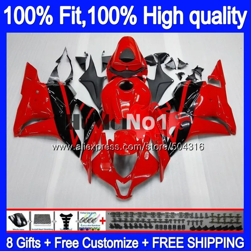 Литья под давлением для HONDA CBR600RR CBR 600 RR CC 600RR 600CC 44MC. 22 CBR600 RR 2009 2010 2011 2012 F5 09, 10, 11, 12, красный черный обтекатель