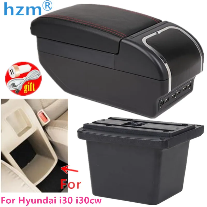 PaCsci Mittelarmlehne Für Hyundai I30 & Elantra Touring | Zusätzlicher Stauraum & Komfort