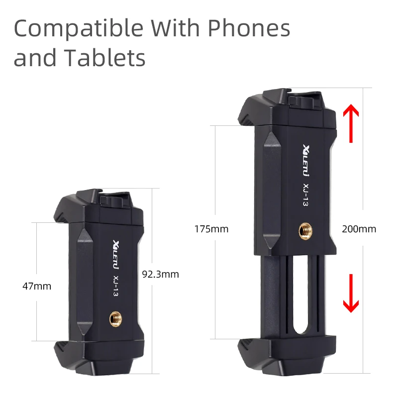 Suporte de Smartphone Ajustável para Telefones Xiletu Universal Tablet Clipe w Mini Tripé Suporte Celulares Ipro Comprimidos Xj13 - Image 2
