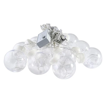 

Led Curtain Light Transparent Wishing Ball Light Indoor Bedroom Room Hanging Lights Wedding New Year Christmas Lights (Eu Plug)