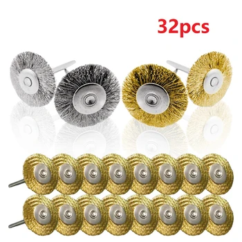 

Metal Wire Wire Brush Wheel Mini Drill Rotary Polishing Yellow & Sliver