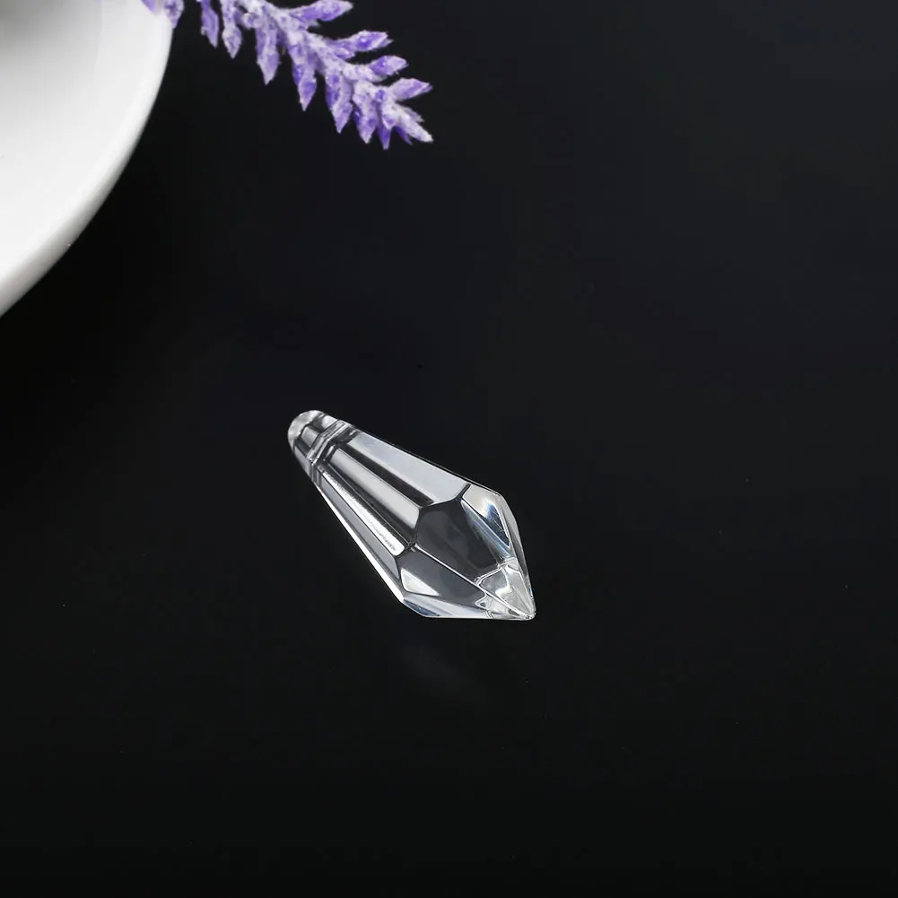 Прозрачный кристалл украшения с отверстием светильник аксессуары подвесной