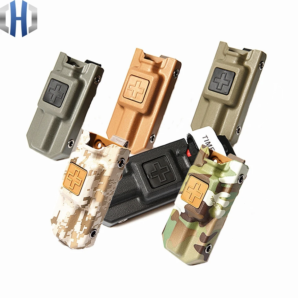 

70G EMT Tourniquet Storage Box Tactical Medical Package Army Fan Outdoor EDC Storage Bag Camping First Aid Kit Six Color