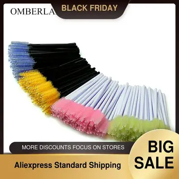 

100pcs/lot Disposable Eyelash Brush False Eyelshes Tools Mascara Wands Applicator Spoolers Eye Lashes Cosmetic Brushes Set Make