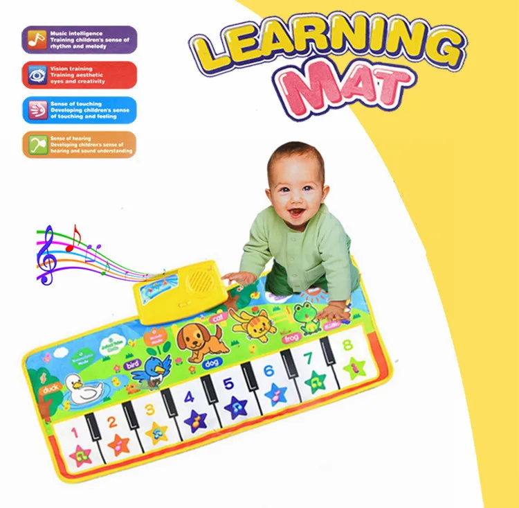 

Baby Musical Piano Mat with Animal Voice Baby Piano Playing Carpet Music Game Instrument Toys Early Educational Toys Kids Gift