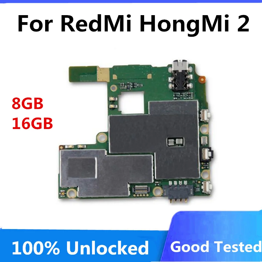 Оригинальная разблокированная материнская плата для Hongmi 2 Redmi с чипами Xiaomi