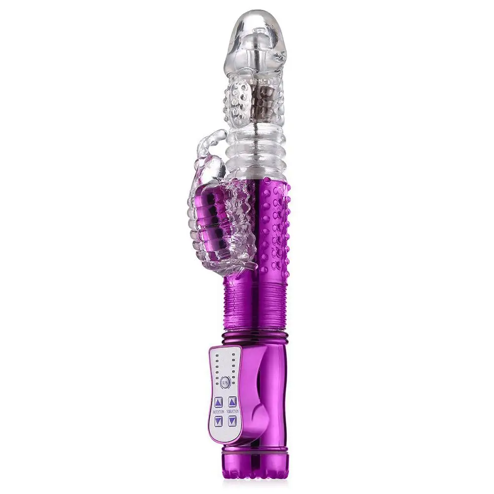 Movconly 36 Frequency Large Multi Speed Thrusting and Rotating Rabbit Vibrator Clit Stimulation Sex Toys for Women