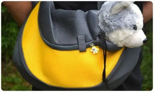 Цвет: желтый Pet Carrier Cat Puppy Small Animal Dog Carrier Sling Front Mesh Travel Tote Shoulder Bag Backpack SL - Цвет: Цвет: желтый