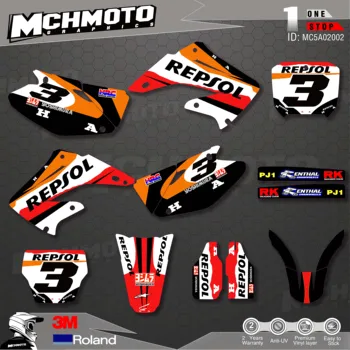 

Customized Team Graphics Backgrounds Decals 3M Custom Stickers For 02-12 CR125-250