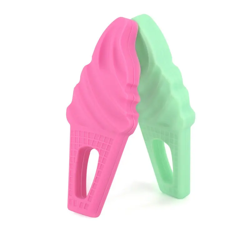 

5PCS Ice Cream Silicone Teether Baby Teething Toy Nursing Tool for Kids BPA Free Food Grade Silicone