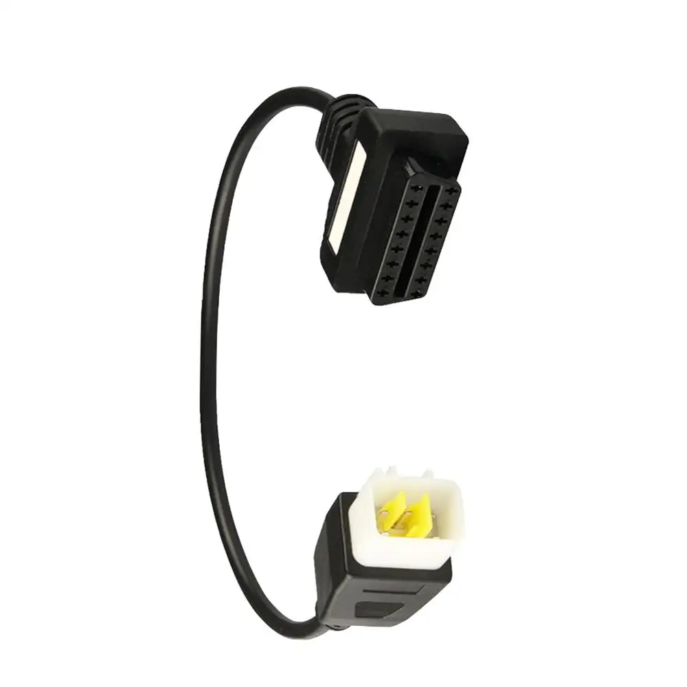 

New Hot 6 To 16 Pin Motorcycle OBD2 Adapters Diagnostic Tools OBD Connectors Extension Cable Autocycle Extension Car Accessories