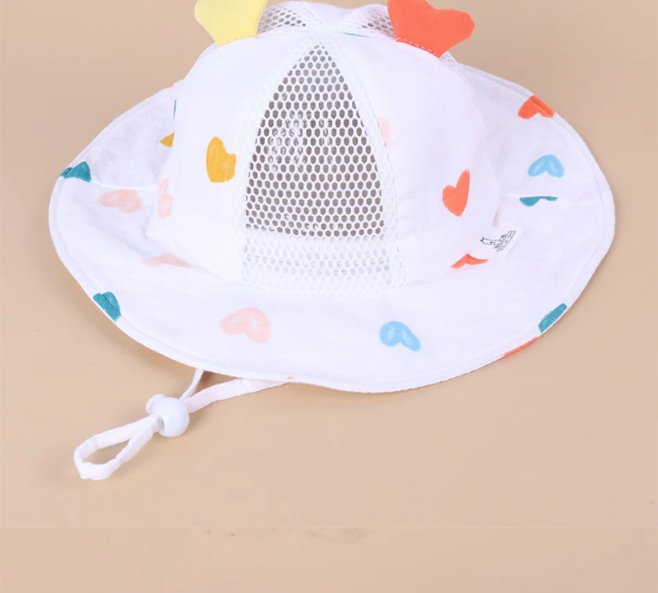 pacifier for baby Summer Child Big Brim Fashion Fisherman Hat Boy Cartoon Animal Print Bucket Hat Girl Breathable Net Outdoor Travel Sun Hat baby accessories carry bag	