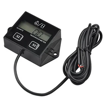 

Digital Resettable Inductive Tacho Hour Meter LCD Tachometer For Motorcycle Marine Boat ATV Snowmobile Generator Mower