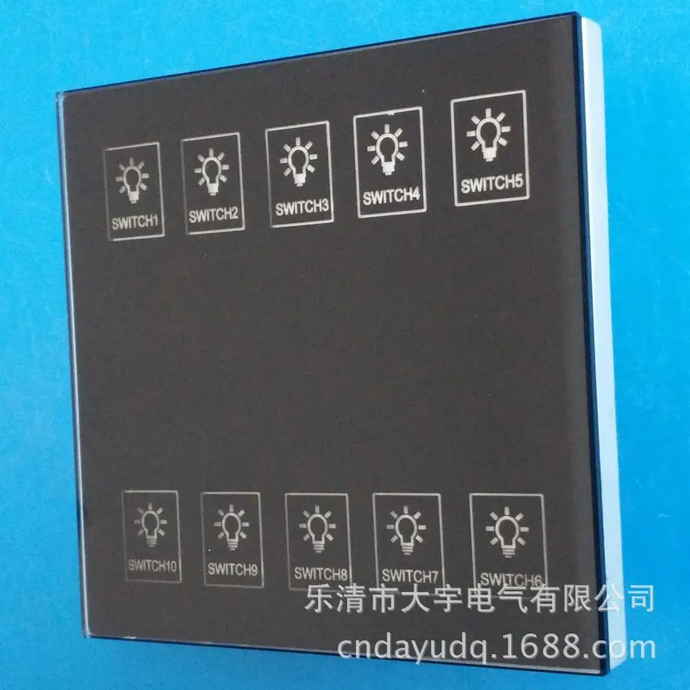Intelligent touch panel lighting control switch wall switch