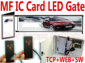 

Swipe MF IC Card to enter the gate M1 IC 13.56MHz Palisade Arm LED Light Access control Car Parking system Vehicle Barrier gate