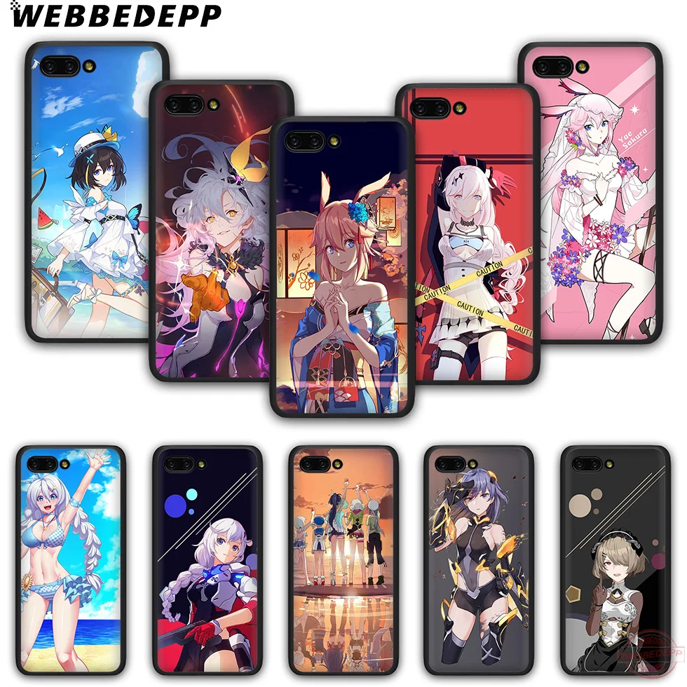 WEBBEDEPP Honkai Impact 3 Fashion soft silicone phone case for Honor 6A 7X 8X 8C 8A 9 9X 10lite Note10 20S 20 Pro |