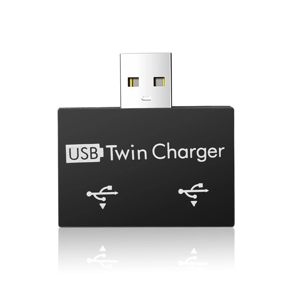 Kebidu мини usb хаб 2 Порты и разъёмы Зарядное устройство Hub адаптер USB разветвитель