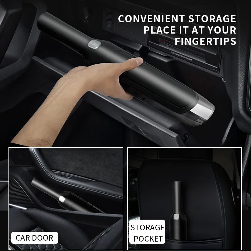 8000Pa Car Vacuum Cleaner Cordless Mini Car & Home & Pet Cleaning Handheld Portable Vacum Cleaner With 4000Ma Battery