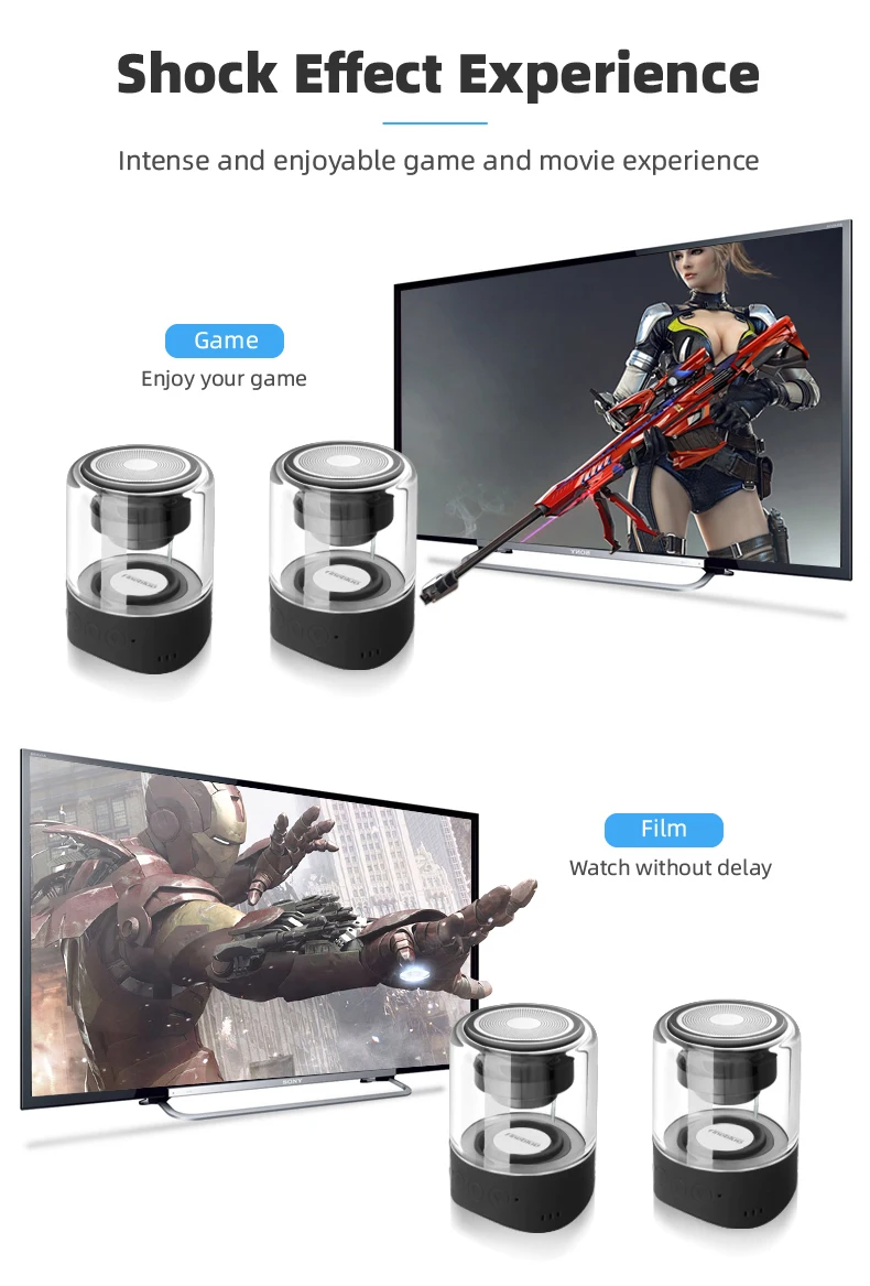 Мини TWS Bluetooth динамик 6D звук бас светодиодный сабвуфер Hifi Handfree вызов портативный динамик s