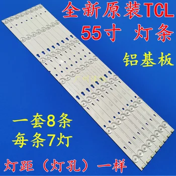 

LED backlight strip for TCL B55A758U T0T_55D2700_UD_8X7_3030C_V1 YHA-4C-LB3207-YH2 screen LVU550CSOTE2