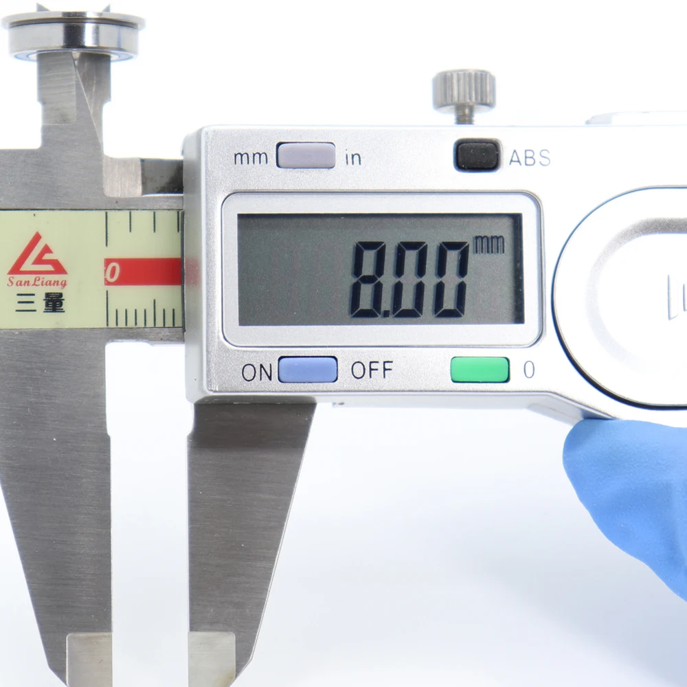 FUSHI MF148 2RS 베어링 8x14x4mm 블루 밀봉, ABEC-3 MF148RS 볼 베어링 부품 (취미용 RC 자동차 트럭), 6개 선택 가능