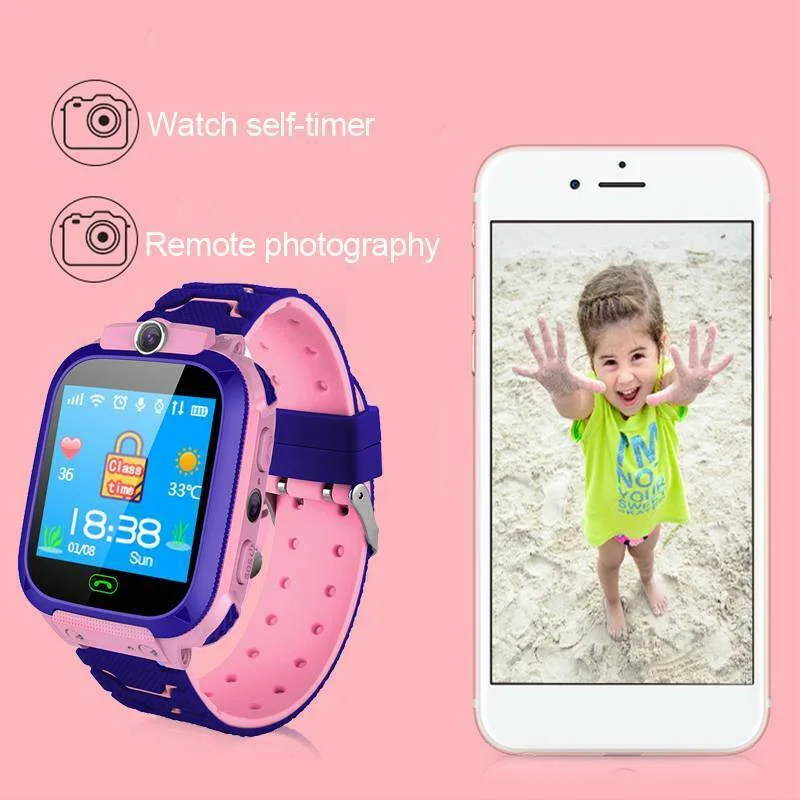  Smart Uhr GPS GSM Locator TouchScreen Tracking SOS Wasserdichte Armband für Kinder NK-Shopping