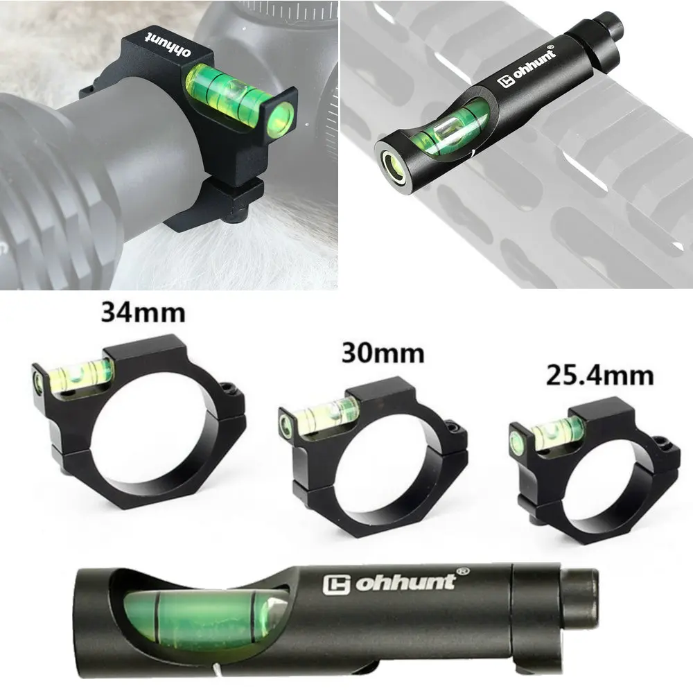 

25.4mm 30mm 34mm,20mm Scope Tube Bubble Level Hunting Trail Tactical Riflescope Laser Sight Alloy Mounts Accessories