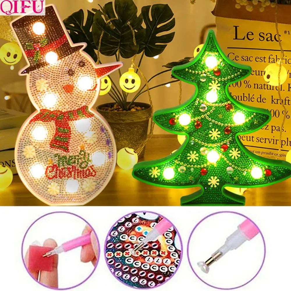 

2019 Christmas DIY Diamond Painting LED Keychain Christmas Ornaments Christmas Decoration New Year Gifts Xmas decor Noel Navidad