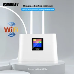 Routeur CPE sans fil 4G LTE 150Mbps, déverrouillage, partage de WIFI, point d'accès Mobile avec emplacement pour carte SIM et 2 antennes externes 