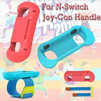 

for Nintend Switch NS Joy-Con 2-in-1 Grip Wristband Adjustable Controller Hand Strap for Switch-Joy-Con Handle AP5