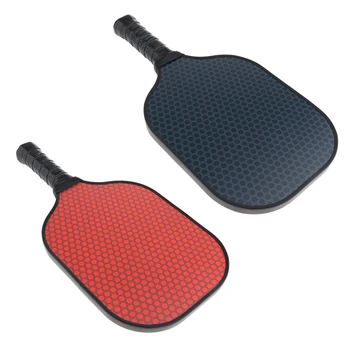 

2 Pieces Carbon Fiber Pickleball Paddle Peak Rackets Beach Ball Racquets, Orange & Gray