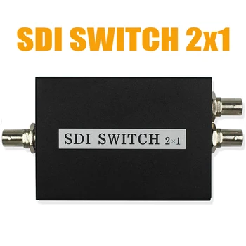 

3G HD SD SDI Switch 2x1 HD SDI Intelligent Switch Extender 2 to 1 Converter for Monitor Security Camera CCTV Video
