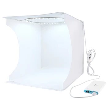 

PULUZ PU5030 Photography Accessories 30cm Ring LED Lightbox Mini Foldable Photo Studio Box Photo Studio Shooting Tent Kit