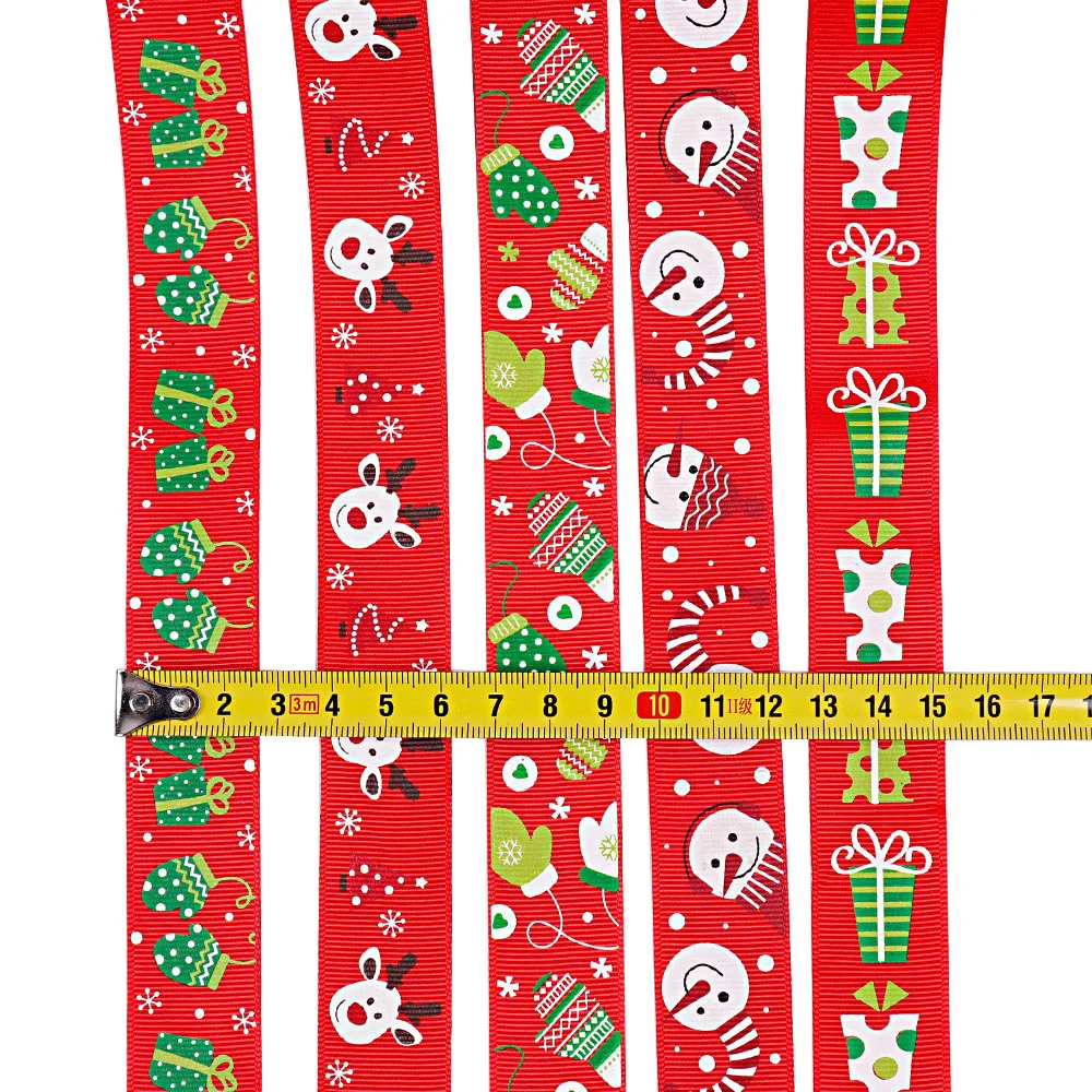JOJO банты 25 мм 5y Рождественская лента для рукоделия Праздничная лента для рукоделия DIY банты для волос вечерние украшения дома