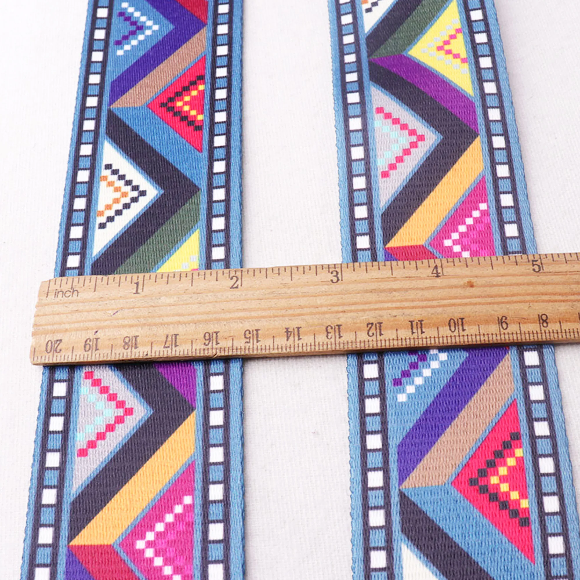 2 &quot(50 мм) красочные мягкие лямки с красочным геометрическим узором этнический