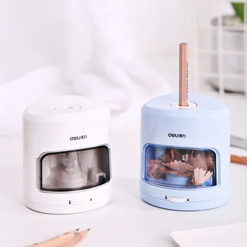 

Deli Stationery 0502 Le Su Electric Pencil Sharpener Simple Children Students Office Pencil Sharpener Fully Automatic Pencil Sha