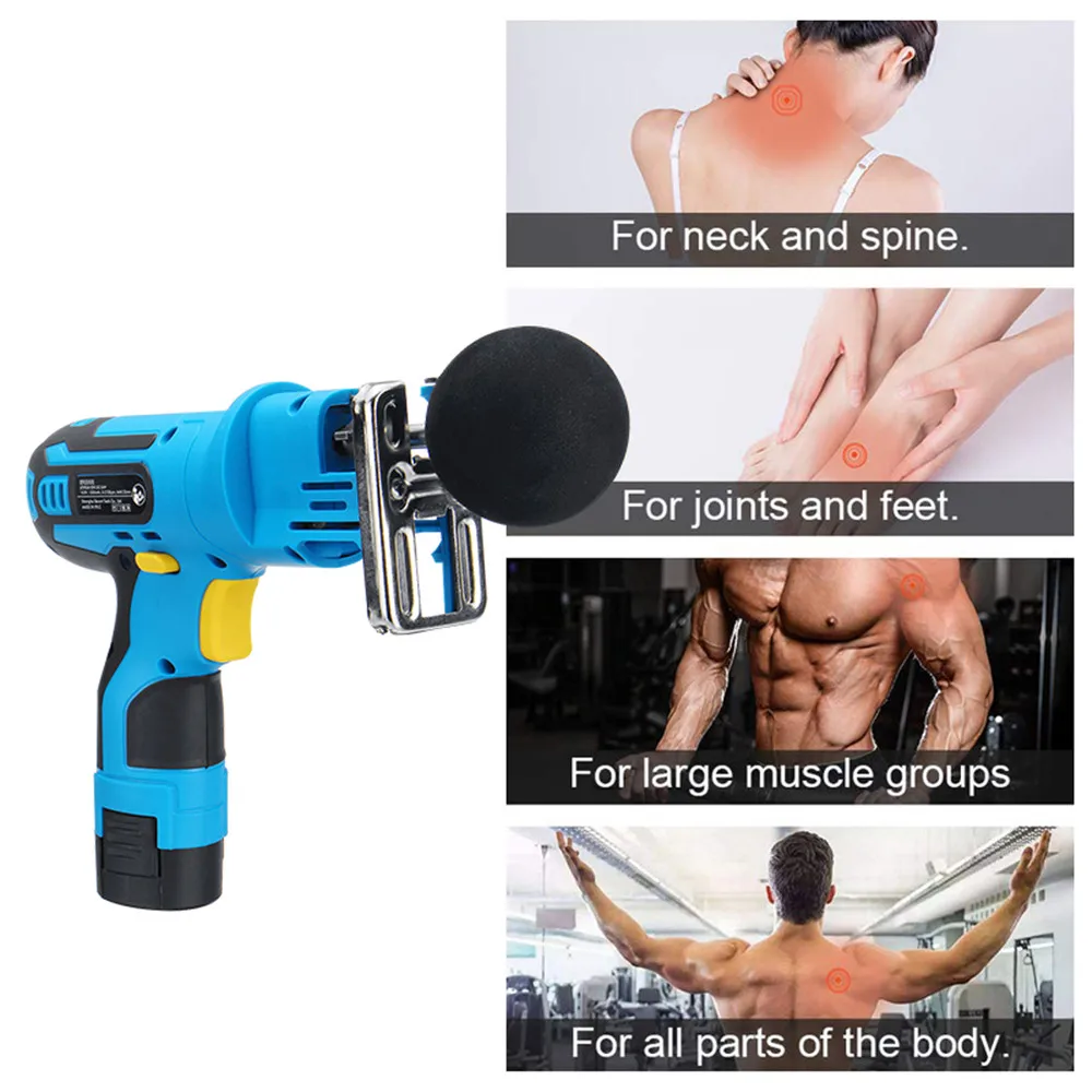 

Electronic Muscle Relaxing Massage Gun Fascia Therapy Gun Deep Tissue Muscle Massager High Frequency Vibration Massage Gun