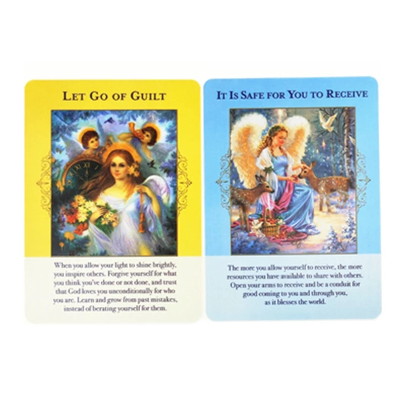 

Angels Of Abundance Oracle Cards Full English 44 Cards Deck Tarot Board Game 124F