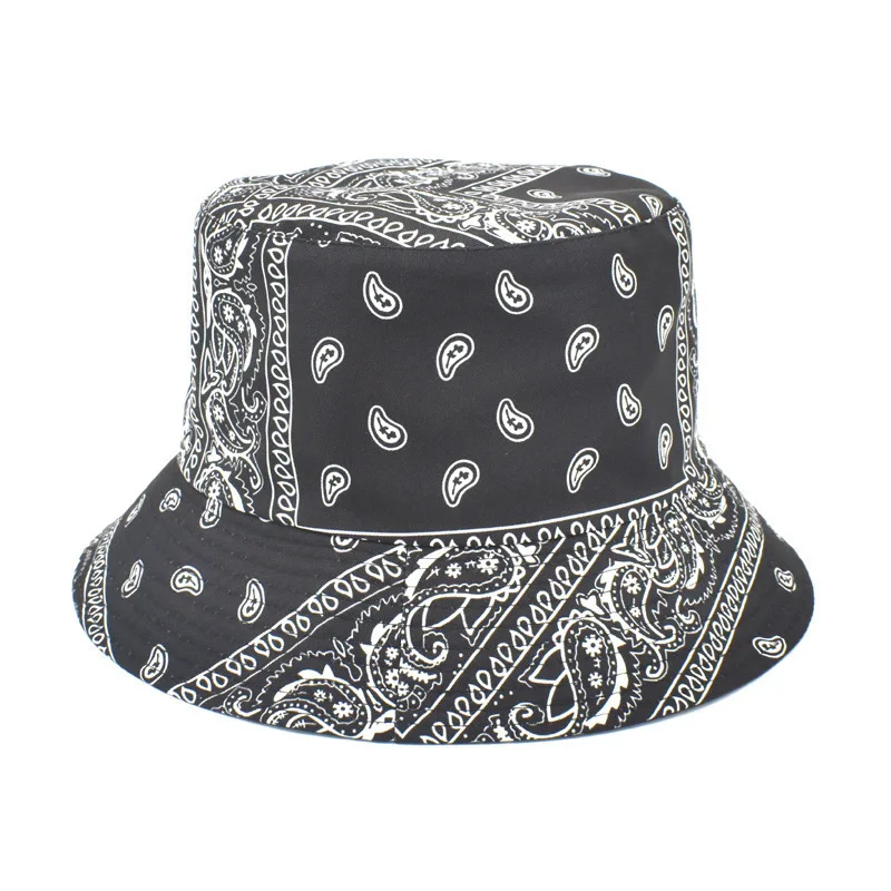 New Summer Canvas Bucket Hat Reversible Avocado Printed Fisherman Fashion Sunbonnet Double-sided Panama Bob For Lovers |