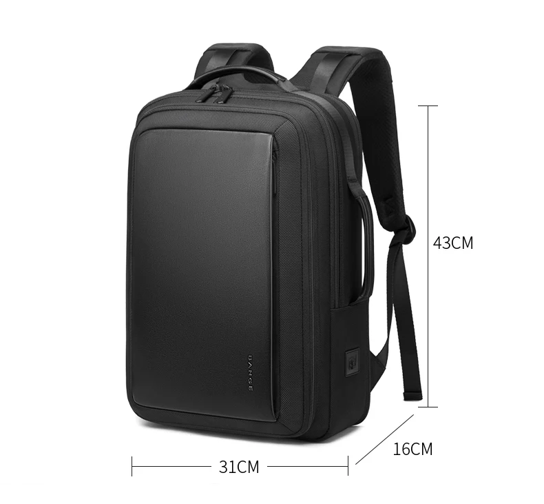 Большой Вместительный мужской рюкзак 15,6 дюймов для ноутбука, расширяемая дорожная сумка, мужской водонепроницаемый бизнес рюкзак с защитой от кражи для мужчин