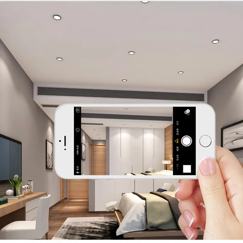 1 dimmable hotel room LED downlight, household ultra-thin fog ceiling light, 3W5W7W9W12W15W18W