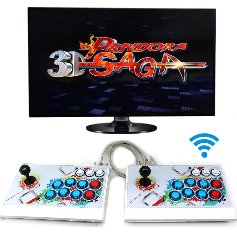 Wi Fi 3D Pandora SEGA аркадная консоль с печатной платой 1 2 плеер Домашний USB контроллер 2650