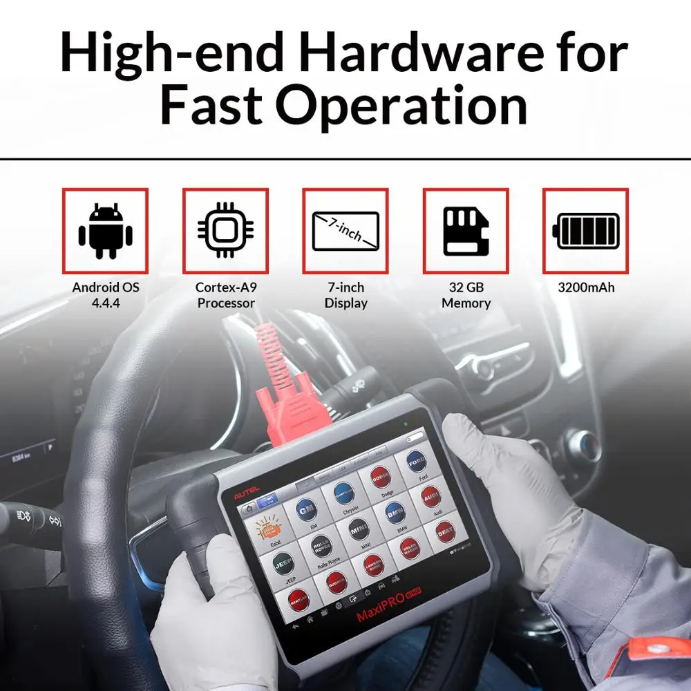 Autel MAXIPRO MP808 диагностический инструмент OBDII OBD 2 Автомобильный сканер