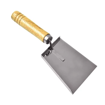 

Wooden Handle Beehive Shovel Bee Box Scoop Stainless Steel Honey Scraper Cleaner Beekeeping Clean Tool for Beeworking Use