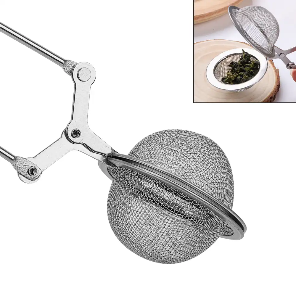Stainless Steel Spoon Tea Leaves Herb Mesh Ball Infuser Filter Squeeze Strainer Stainless Steel Spoon Tea Leaves Herb Mesh Ball Infuser Filter Squeeze Strainer