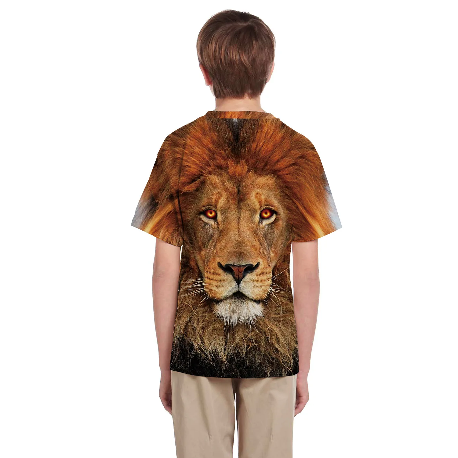 3D LION Boys Hoodies Teens Autumn Hooded Sweatshirt For Boys Kids Sweatshirt Coats Children Clothes Long Sleeve Pullover Tops