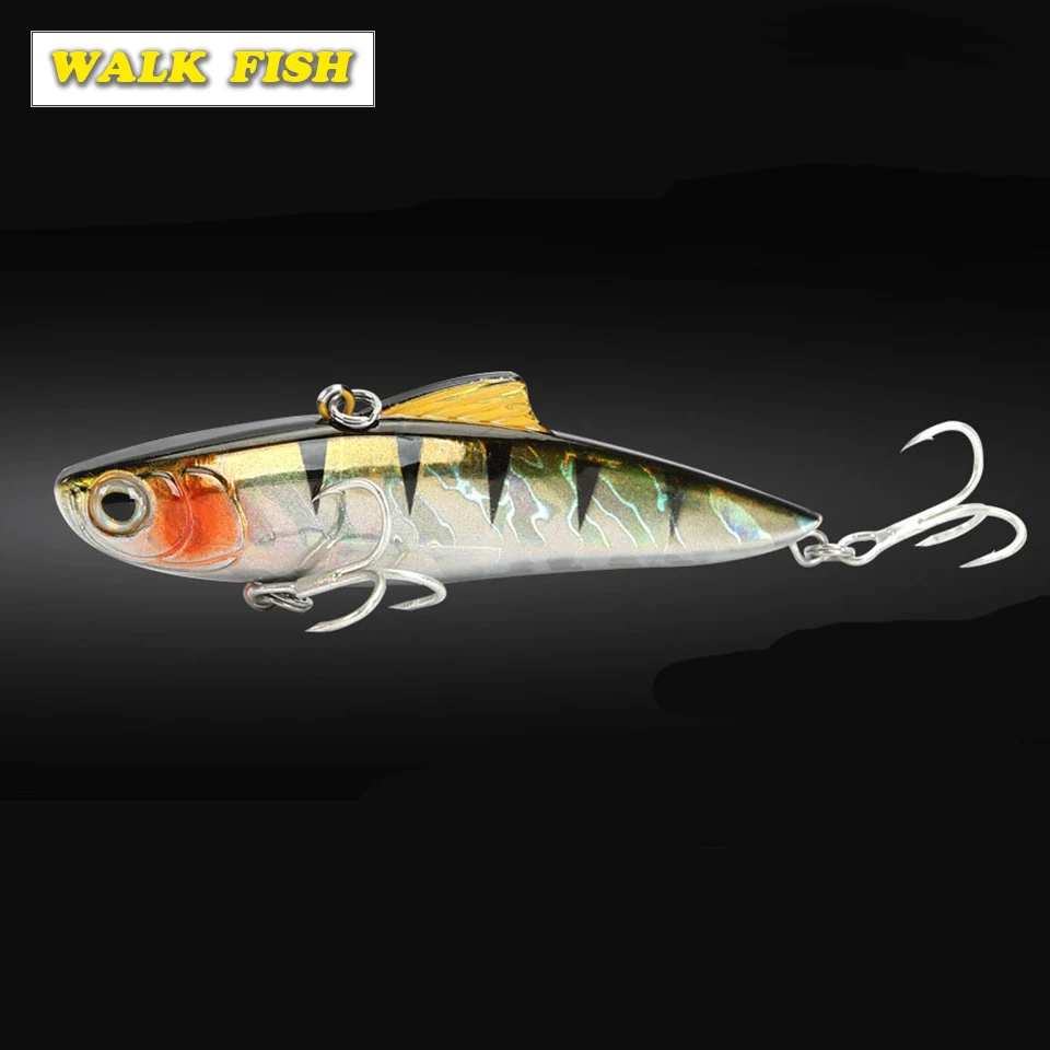 Walk Fish 1 шт. VIB зимние ледяные рыболовные приманки для моря 85 см/21,8 г Твердый воблер воблеры искусственный Троллинг Карп рыболовные аксессуары