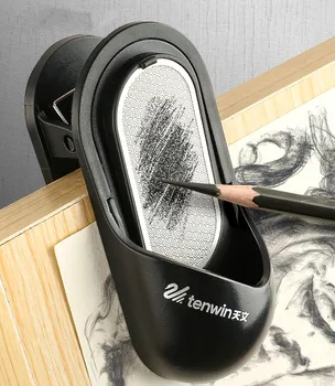 

1pc Pencil Grinder with Painting Spring Clip Folder Double Designs Sketch Pencil Charcoal Lead Sharpening Grinding Pencil MS5860