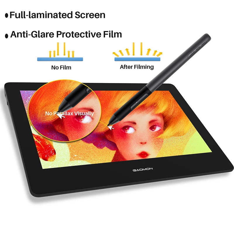gaomon pd1320 drawing tablet (13 inch screen)