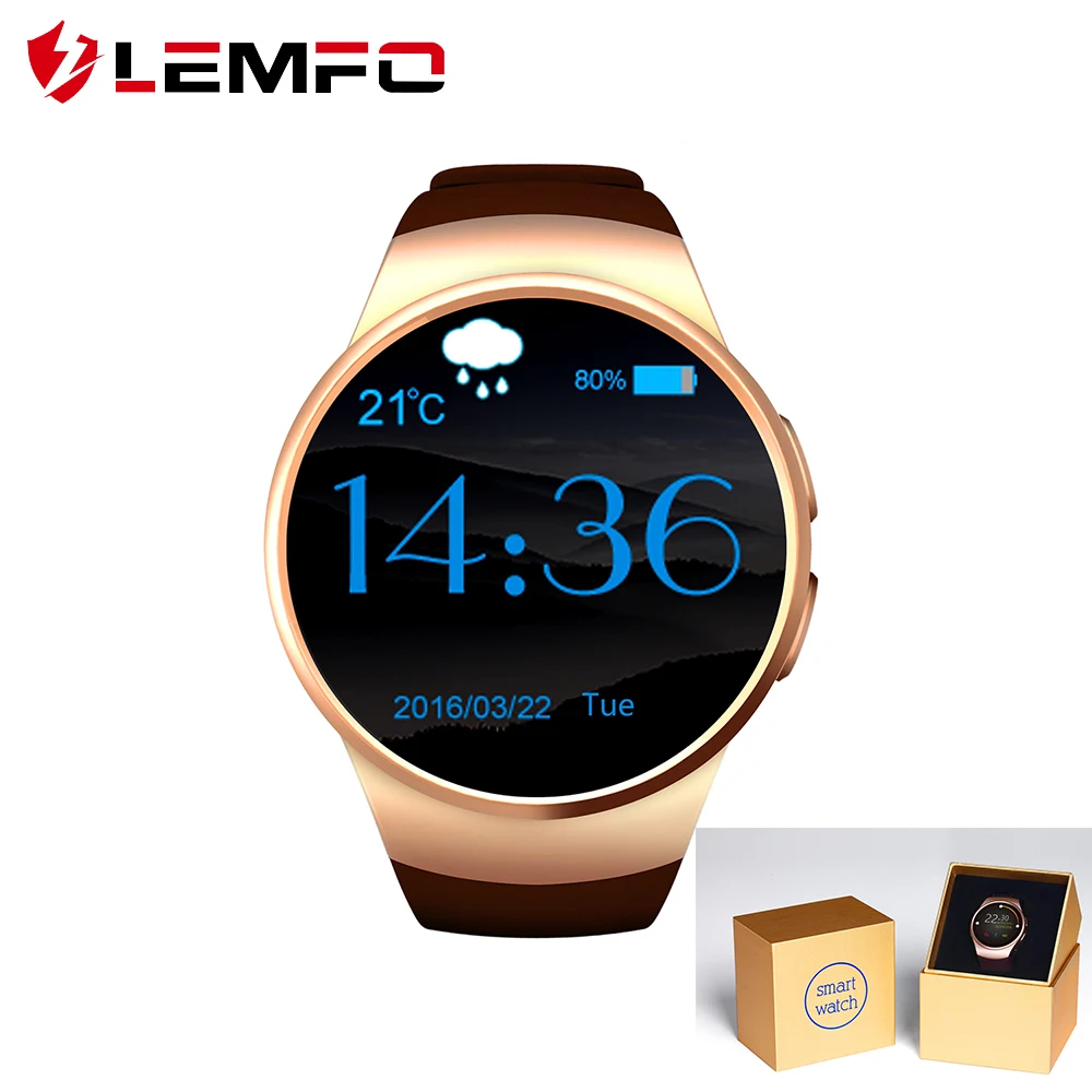 

LEMFO smart watch 1.3 Full Touch round screen sim TF Bluetooth calls